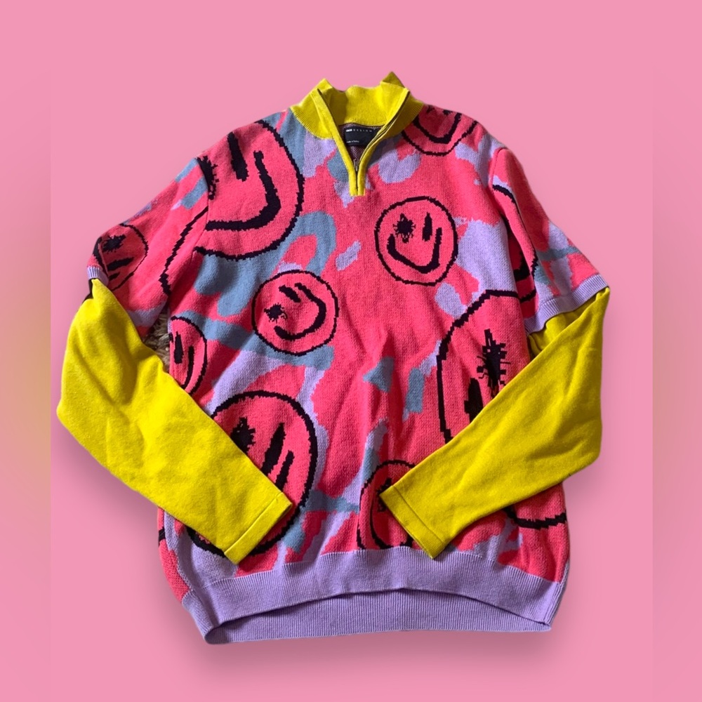 ASOS Design Smiley sweater long sleeve size medium